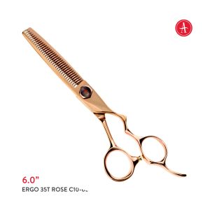 Above-ERGO-Rosegold-thinner 35T Rose Gold No-Line Blending Hair Cutting Shears – 6.0